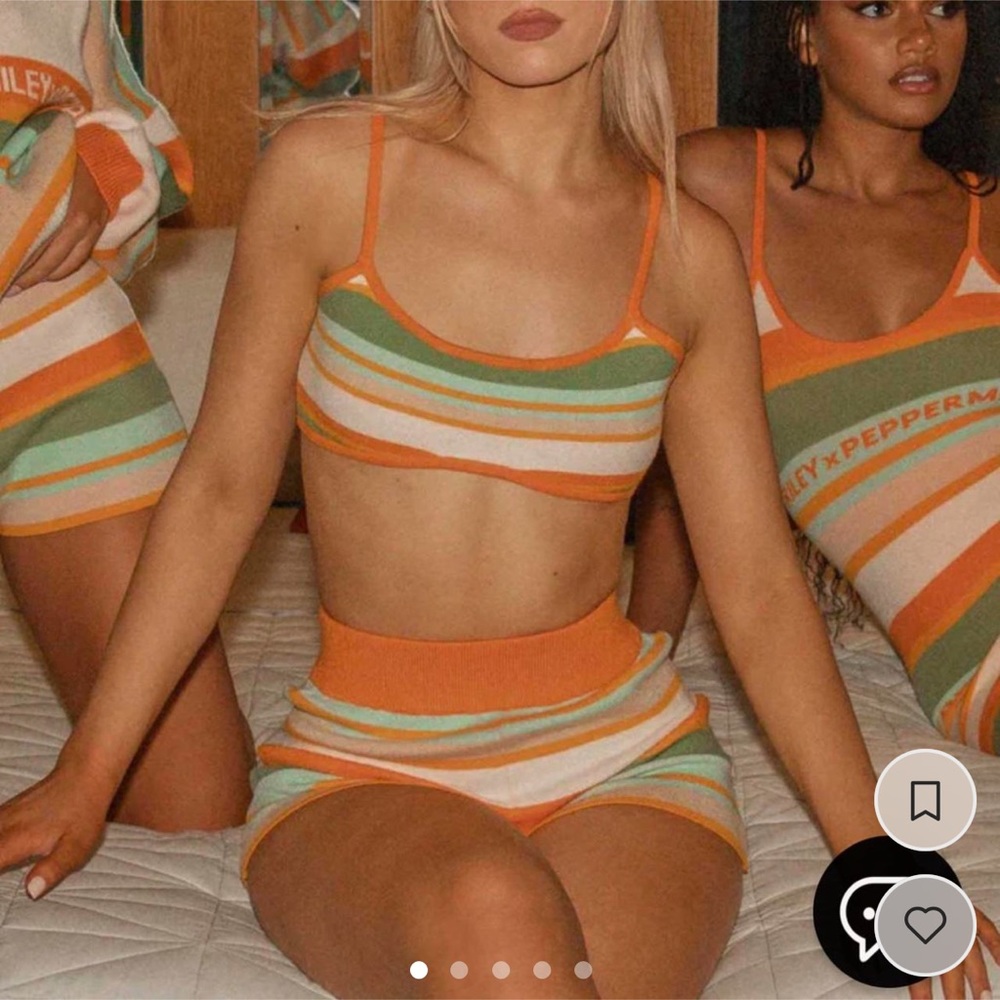 Riley Hubatka x PEPPERMAYO - Avenue Knit Bralette and Short Set - SIZE M-L